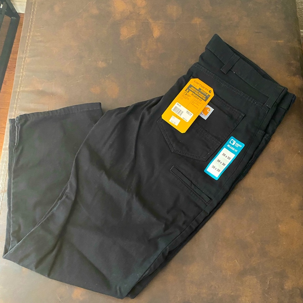 💥New w/Tags! Carhart rugged flex 5 pocket work pants. 38x30